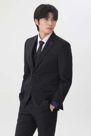[액션슈트] 울블렌디드 그레이 슬림 슈트 자켓