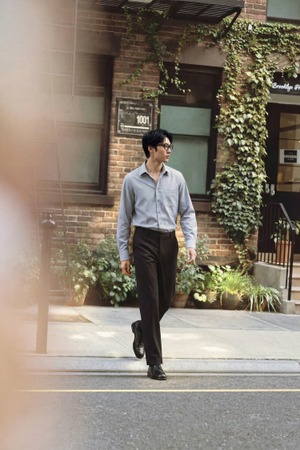 경량 솔리드 쿨 슬랙스