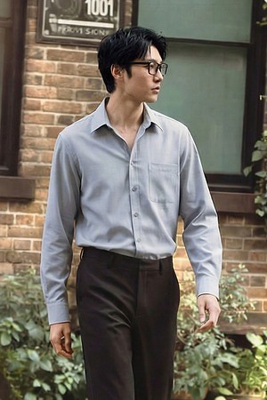 라이트 솔리드 캐주얼셔츠