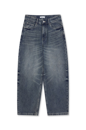 Tapered Wide Denim (Blue)