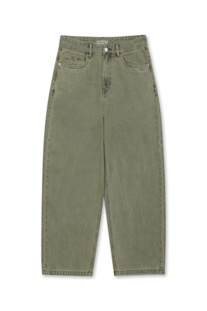 Tapered Wide Denim (Khaki)