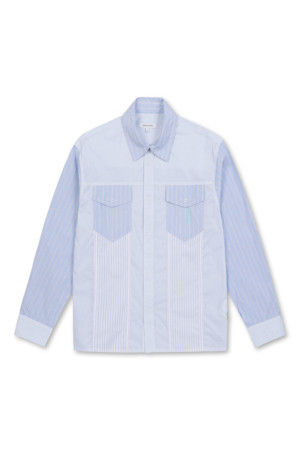 Mixed Stripe Shirt (Blue)