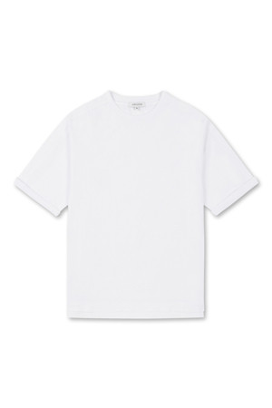 A Embroidery Dyeing Semi Over Tshirt (White)