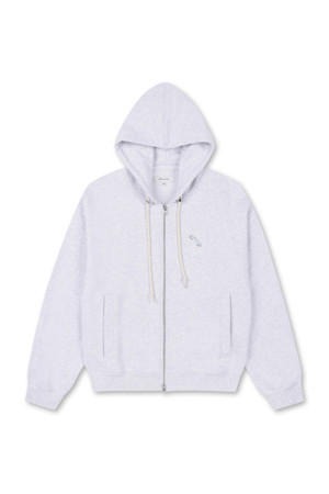 Volume Hood Zip Up (Light Gray)