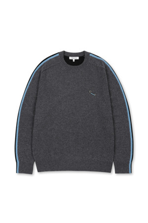 Sleeve Block Pullover (Gray)