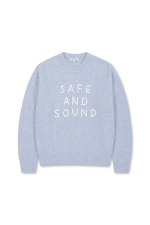 Safe & Sound Artwork Pullover (Light Blue)