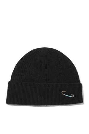 Wool Short Beanie (Black)