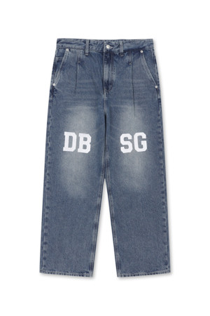 DBSG Wide One Tuck Denim(DARK BLUE)