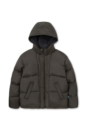 Hooded Lightweight Down (Brown)