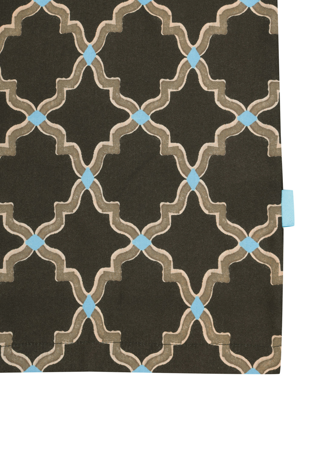 AMOUPRE - 반팔셔츠 - Divine Grace Pattern Shirt (Brown)