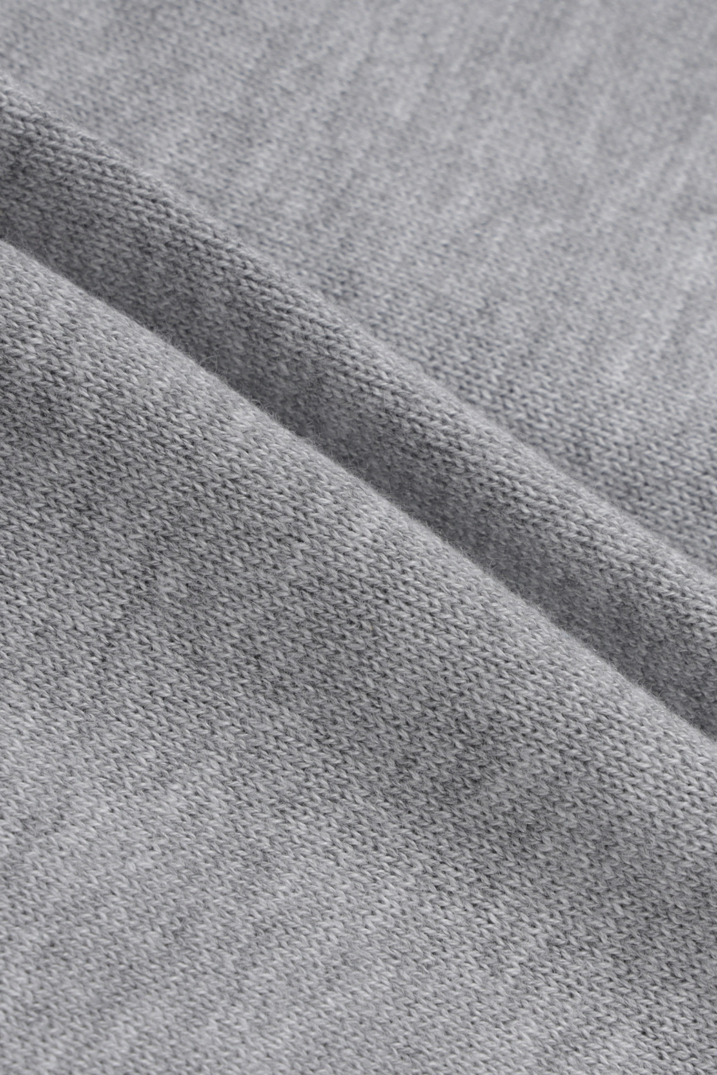 AMOUPRE - 가디건 - Crew Neck Cardigan (Gray)