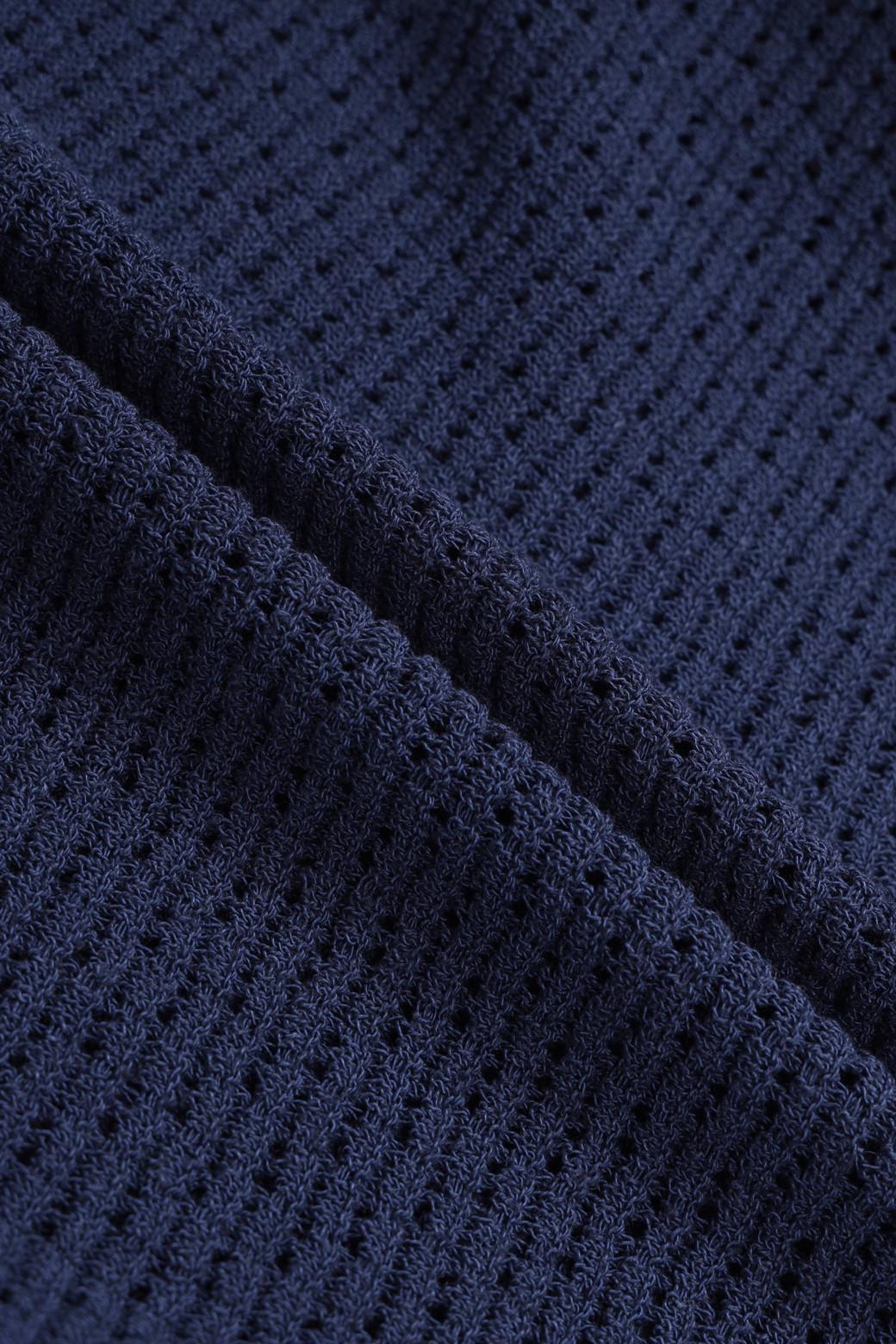 AMOUPRE - 스웨터 - Crew Neck Short Sleeve (Navy)