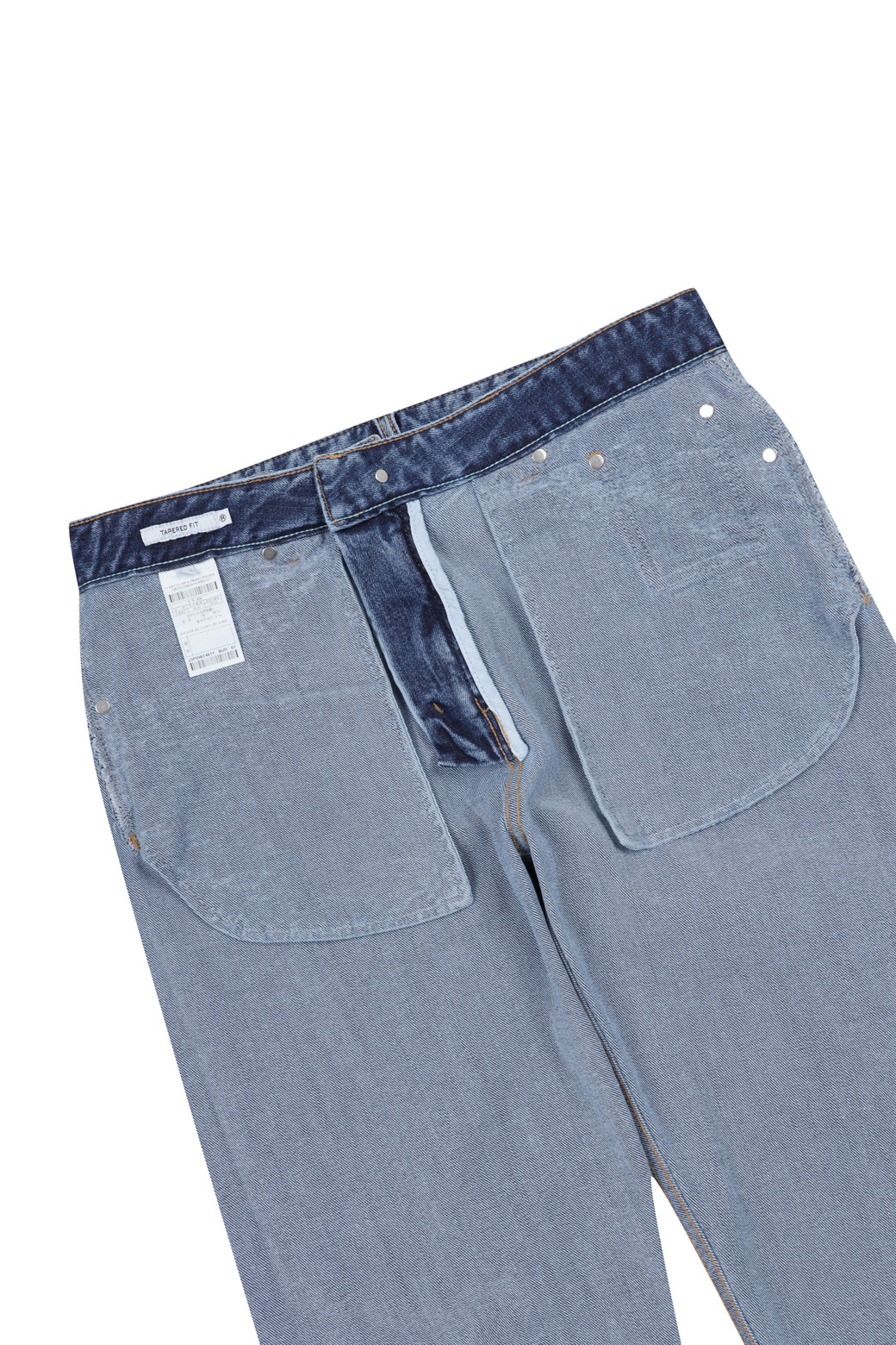 AMOUPRE - 데님 - Signature Tapered Denim (Dark Blue)