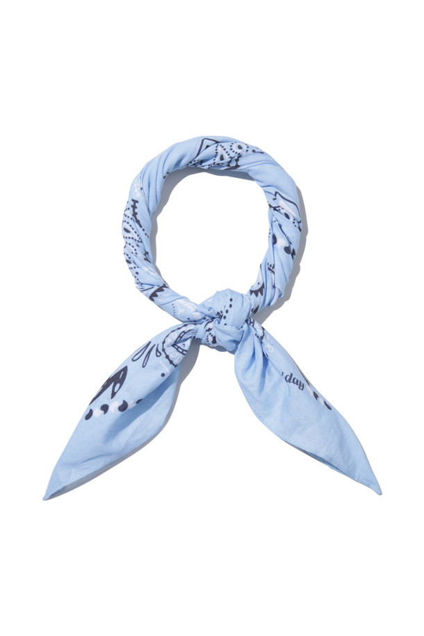 AMOUPRE - 스카프/머플러 -  Signature Bandana Scarf (Light Blue)