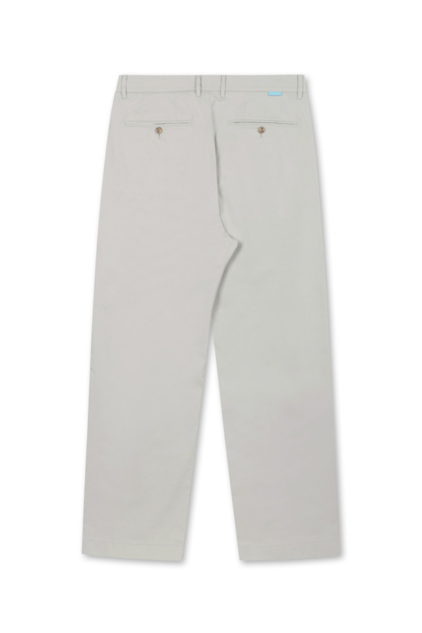 AMOUPRE - 캐주얼팬츠 - Relaxed Tapered 3-Tuck Pants (Ivory)