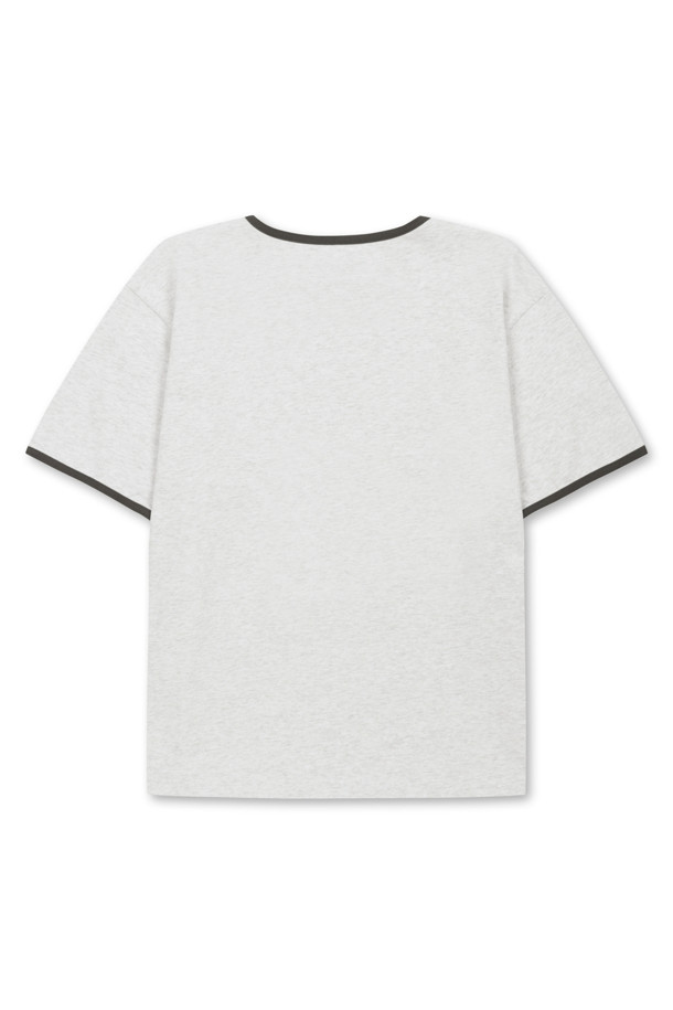 AMOUPRE - 긴팔티셔츠 - AMPR Monogram Ringer T-shirt (Ivory)