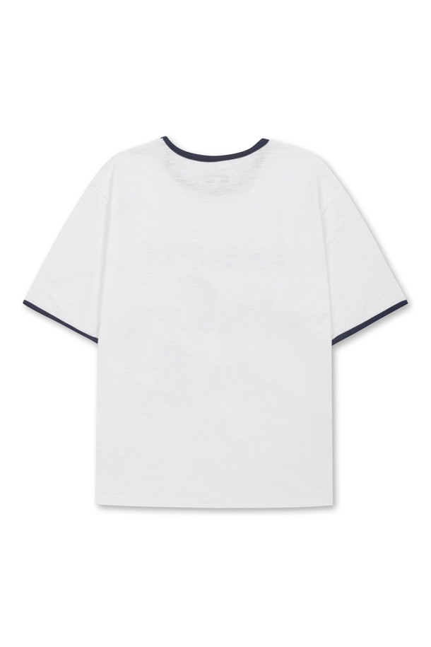 AMOUPRE - 반팔티셔츠 - Divine Grace' Artwork Ringer T-shirt (White)