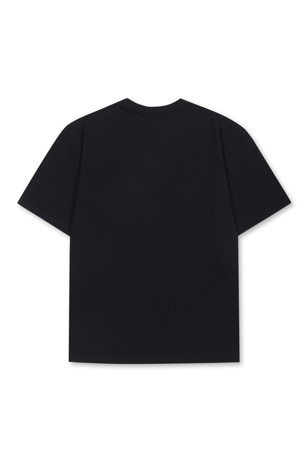 AMOUPRE - 반팔티셔츠 - Divine Grace' Laurel Artwork T-shirt (Black)