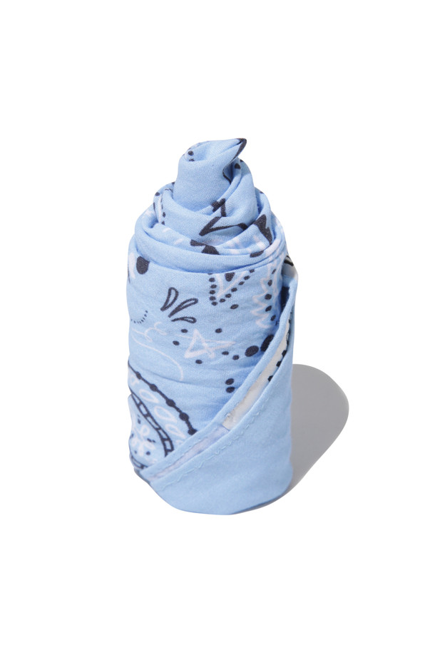 AMOUPRE - 스카프/머플러 -  Signature Bandana Scarf (Light Blue)