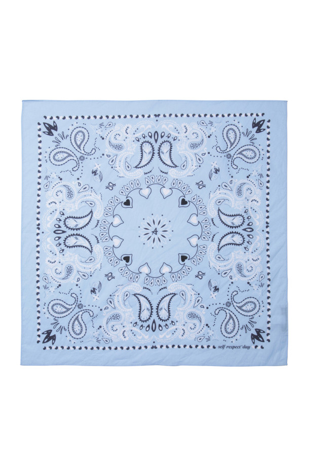 AMOUPRE - 스카프/머플러 -  Signature Bandana Scarf (Light Blue)