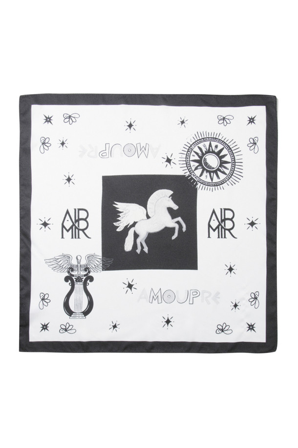 AMOUPRE - 스카프/머플러 -  'Divine Grace' Artwork Scarf (Black)