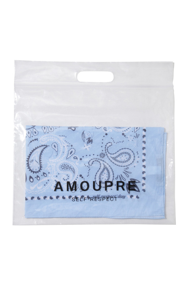 AMOUPRE - 스카프/머플러 -  Signature Bandana Scarf (Light Blue)