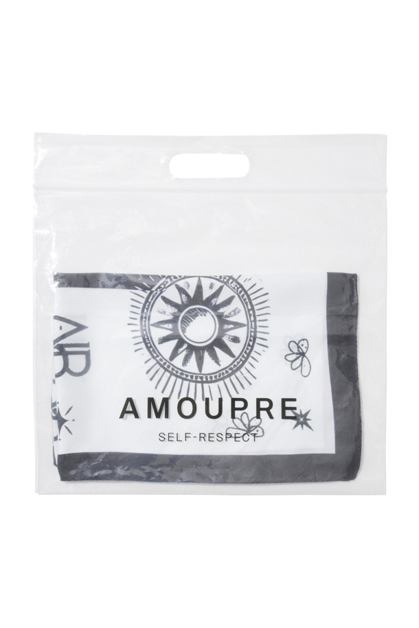 AMOUPRE - 스카프/머플러 -  'Divine Grace' Artwork Scarf (Black)