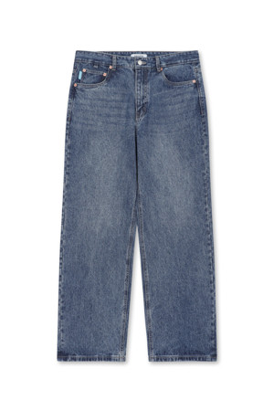 Corduroy Straight Denim (Blue)