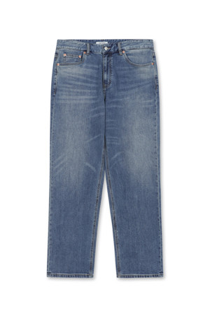 Relaxed Straight Denim (Dark Blue)