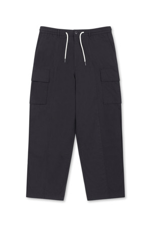 Straight Cargo Pants (Black)