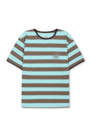 AMPR Monogram Stripe Ringer T-shirt (Mint)