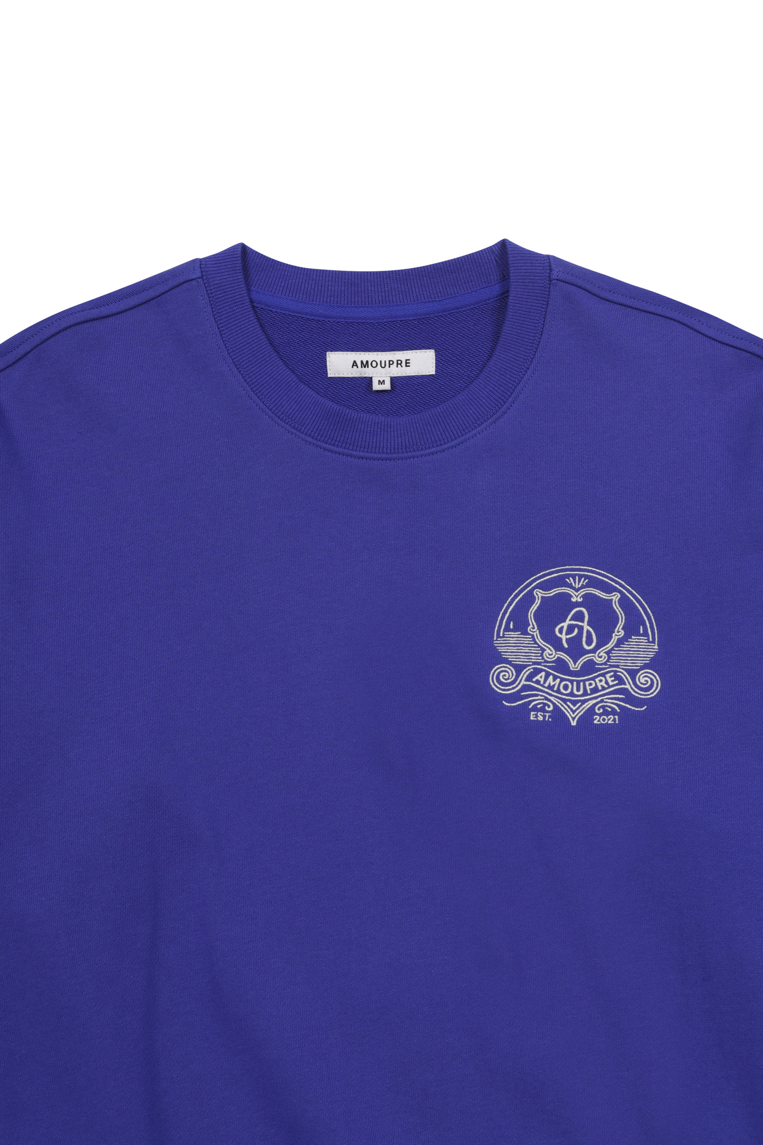 AMOUPRE] Volume Symbol Sweatshirt (Blue)