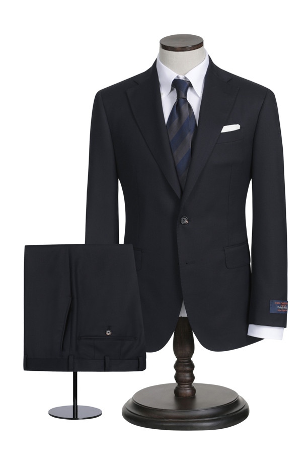 CAMBRIDGE MEMBERS - 수트 - 울 솔리드 수트 (Navy)