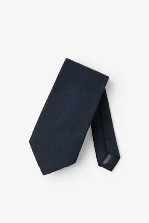 코튼 혼방 솔리드 타이