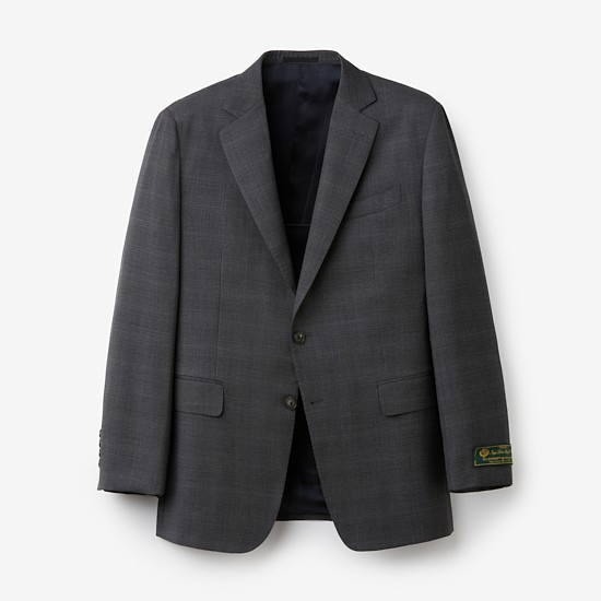 로로피아나 원단 울 글렌체크 수트 자켓 (Gray)
