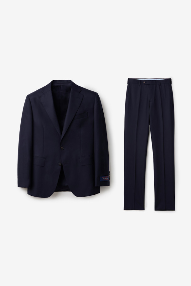 CAMBRIDGE MEMBERS - 수트 - 카벤디쉬 울 서지 솔리드 수트 (Navy)