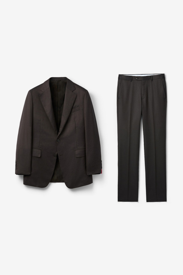 CAMBRIDGE MEMBERS - 수트 - 콜롬보 캐시실크 트윌 솔리드 수트 (Brown)