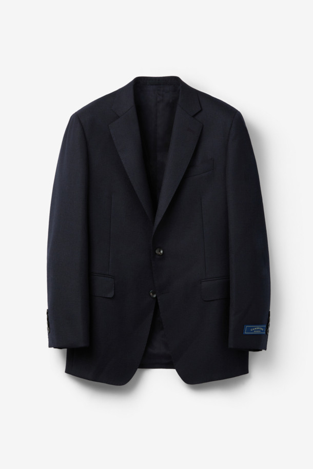 CAMBRIDGE MEMBERS - 수트 - 도멜 울 글렌체크 수트 자켓 (Navy)
