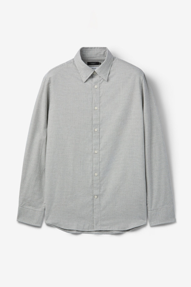 SOMELOS(소멜로스) 코튼 캐시미어 하운드투스 셔츠는 부드러운 촉감의 면과 캐시미어 혼방 소재로 제작되어 겨울철에도 따뜻하게 착용할 수 있습니다. 클래식한 무드의 그레이 컬러 하운드투스 패턴이 돋보이며, 레귤러 핏과 긴 소매 기장으로 편안한 착용감을 선사합니다. 출근룩, 비즈니스 캐주얼, 모임룩 등 다양한 TPO에 활용 가능한 실용적인 아이템입니다. 밀드 가공 처리와 물세탁이 가능하여 관리가 용이합니다. 미니멀하고 클래식한 스타일을 즐기는 분들께 추천합니다.
