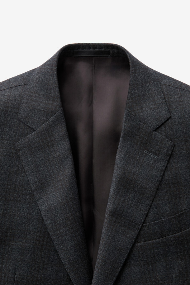 CAMBRIDGE MEMBERS - 수트 - 제냐 울캐시 브라운데코 글렌체크 수트 (Gray)