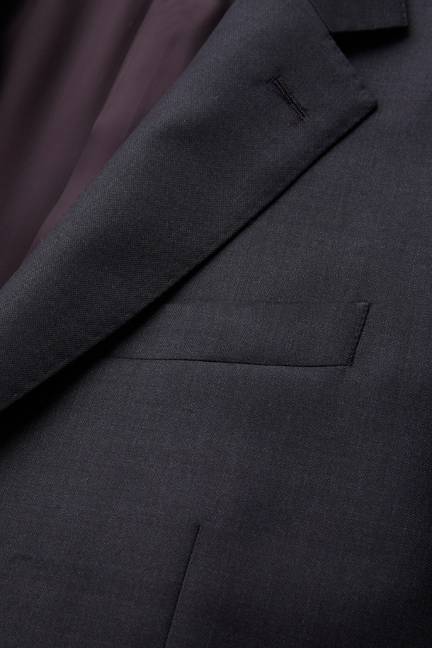 CAMBRIDGE MEMBERS - 수트 - 제냐 울 서지 솔리드 수트 (Gray)