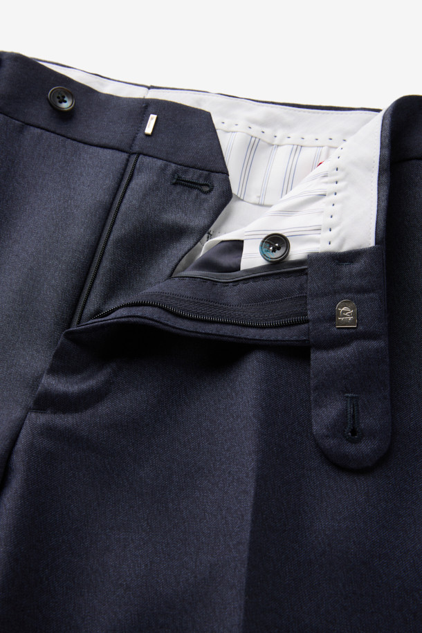 CAMBRIDGE MEMBERS - 수트 - 제냐 울 서지 솔리드 수트 (Navy)