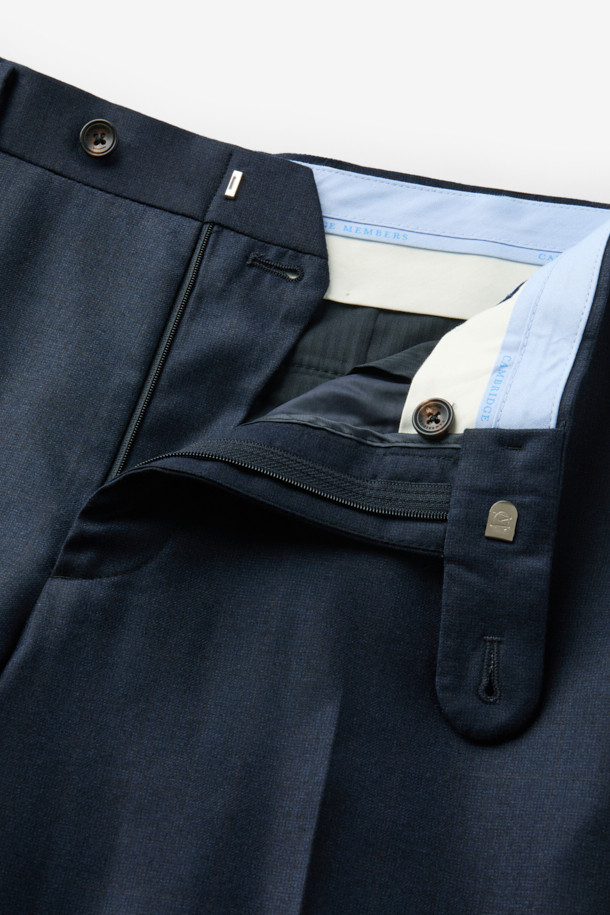 CAMBRIDGE MEMBERS - 수트 - 제냐 울캐시 쉐도우체크 수트 (Navy)