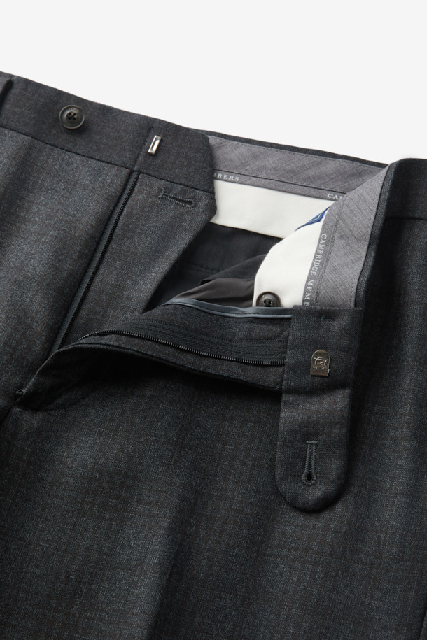 CAMBRIDGE MEMBERS - 수트 - 제냐 울캐시 브라운데코 글렌체크 수트 (Gray)