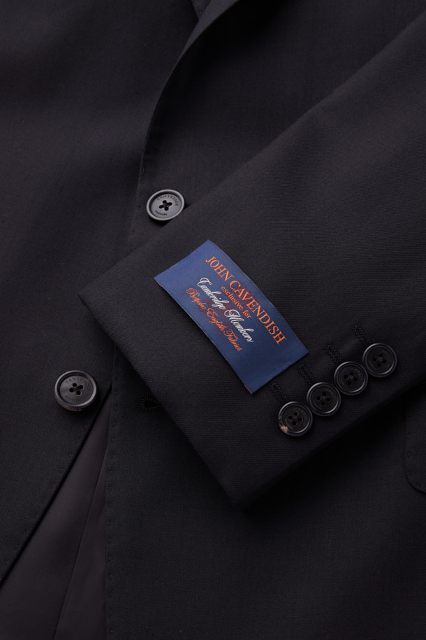 CAMBRIDGE MEMBERS - 수트 - 카벤디쉬 울 서지 솔리드 수트 (Black)