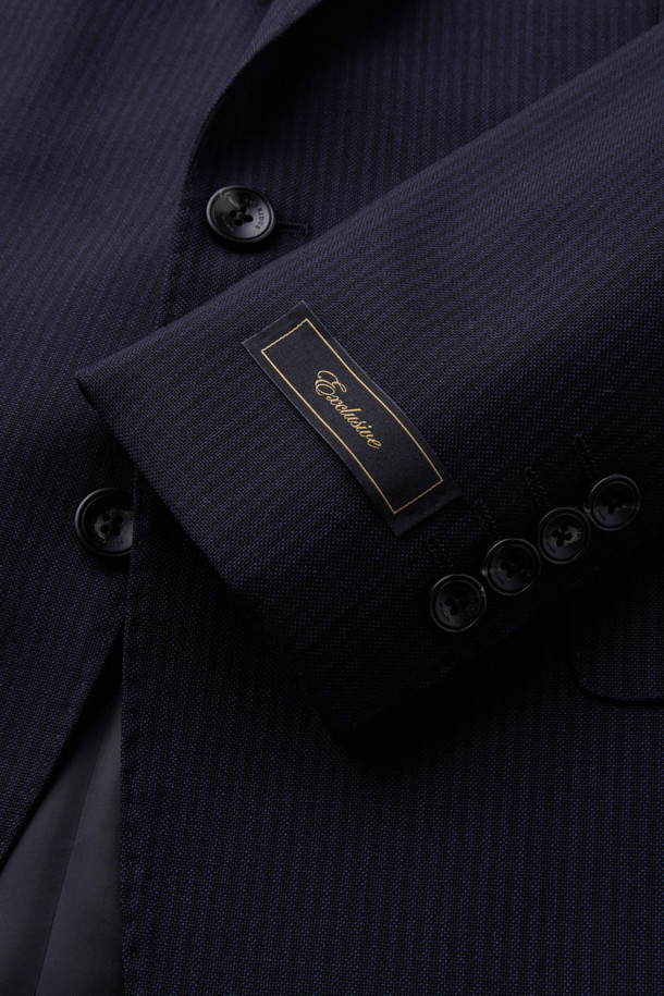 CAMBRIDGE MEMBERS - 수트 - 말링앤에반스 울 스트라이프 수트 (Navy)