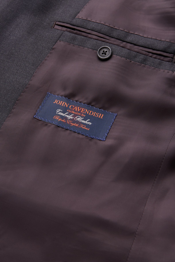 CAMBRIDGE MEMBERS - 수트 - 카벤디쉬 울캐시 서지 솔리드 수트 (Dark Gray)