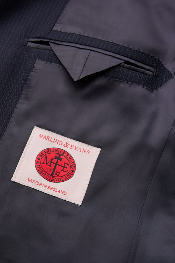 CAMBRIDGE MEMBERS - 수트 - 말링앤에반스 울 스트라이프 수트 (Navy)