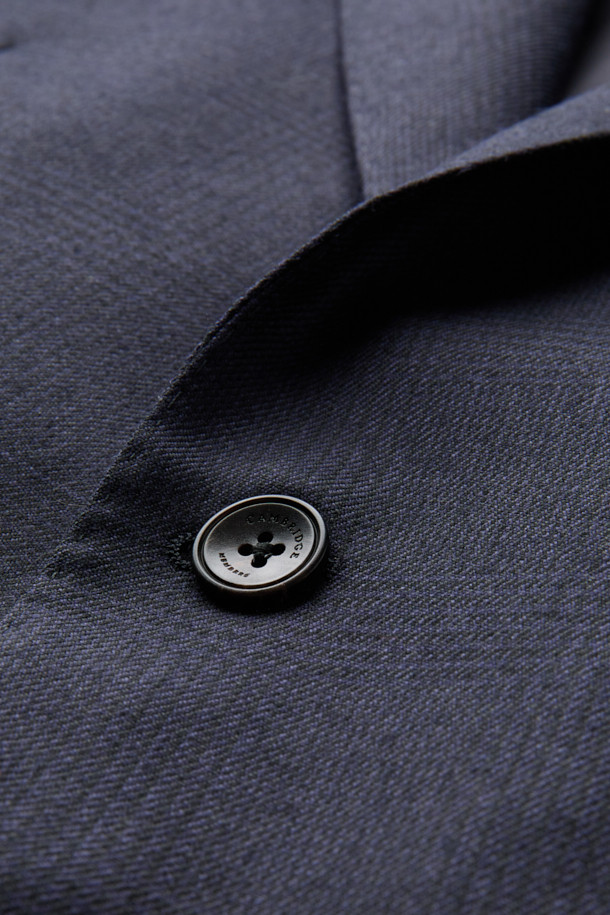 CAMBRIDGE MEMBERS - 수트 - 도멜 울 글렌체크 수트 자켓 (Navy)