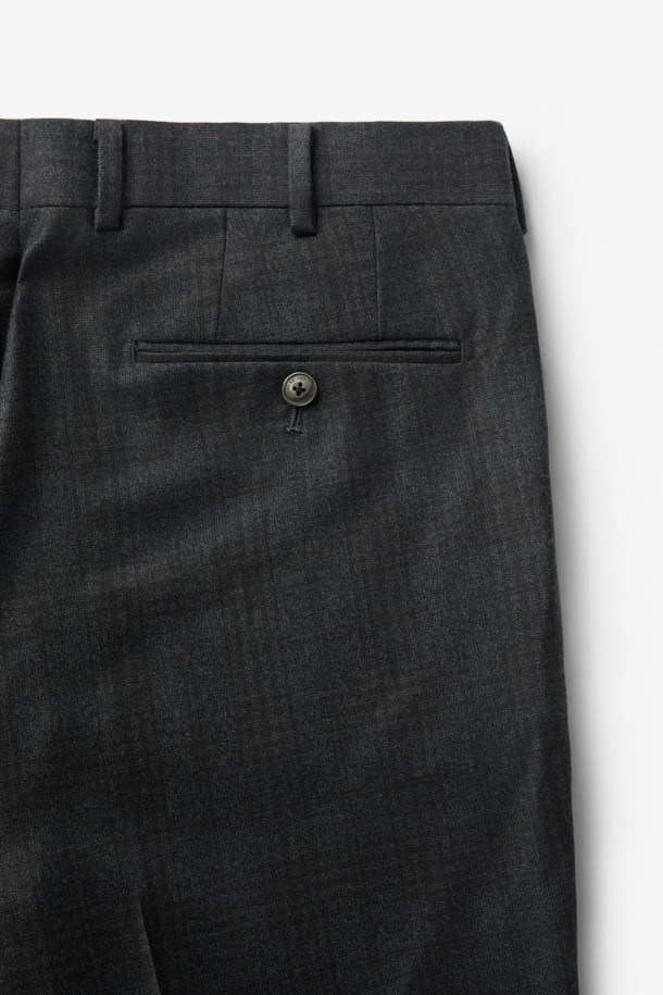 CAMBRIDGE MEMBERS - 수트 - 제냐 울캐시 브라운데코 글렌체크 수트 (Gray)